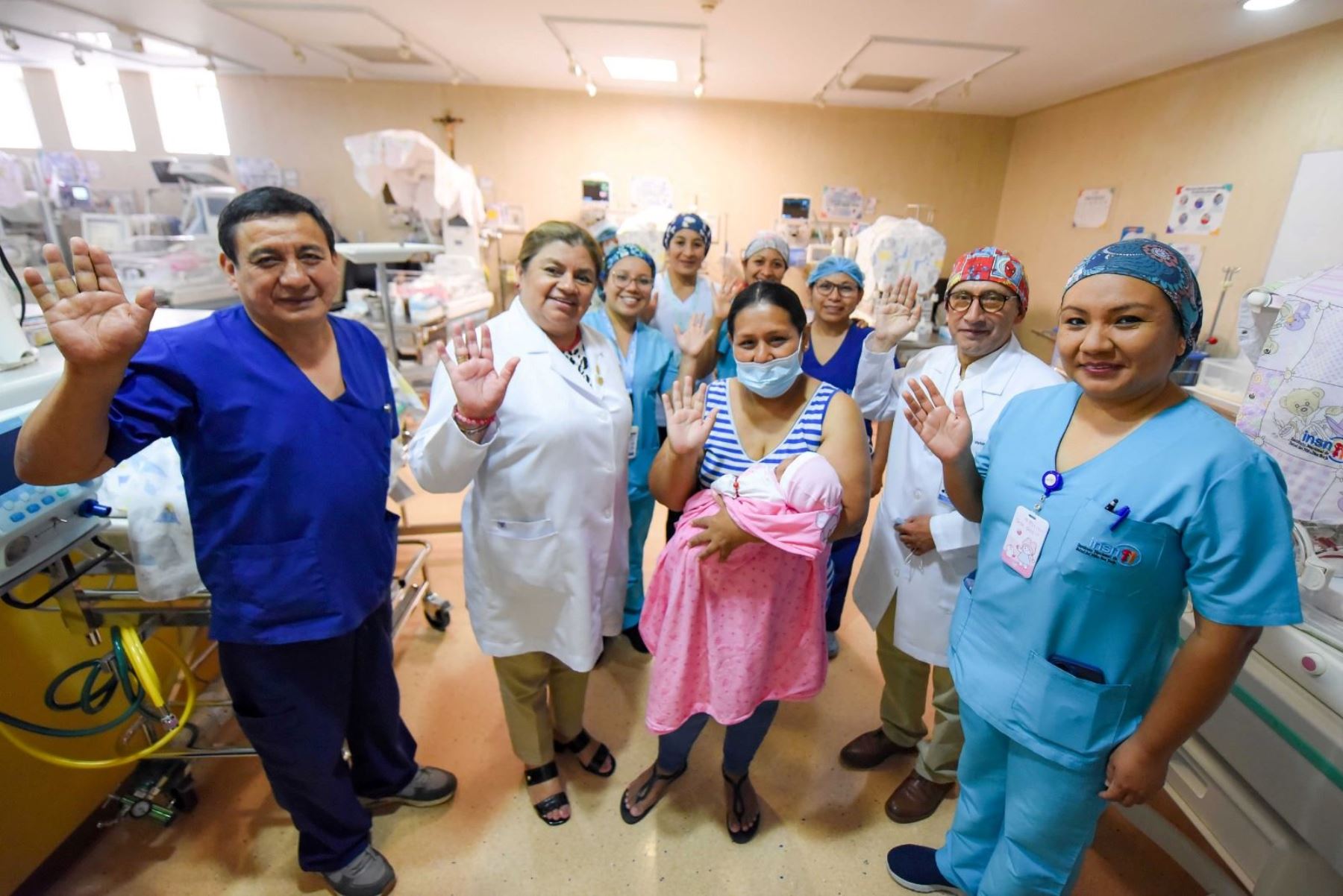 Neurocirujanos del INSN San Borja logran salvar a bebé con hemorragia cerebral. Foto: ANDINA/Difusión