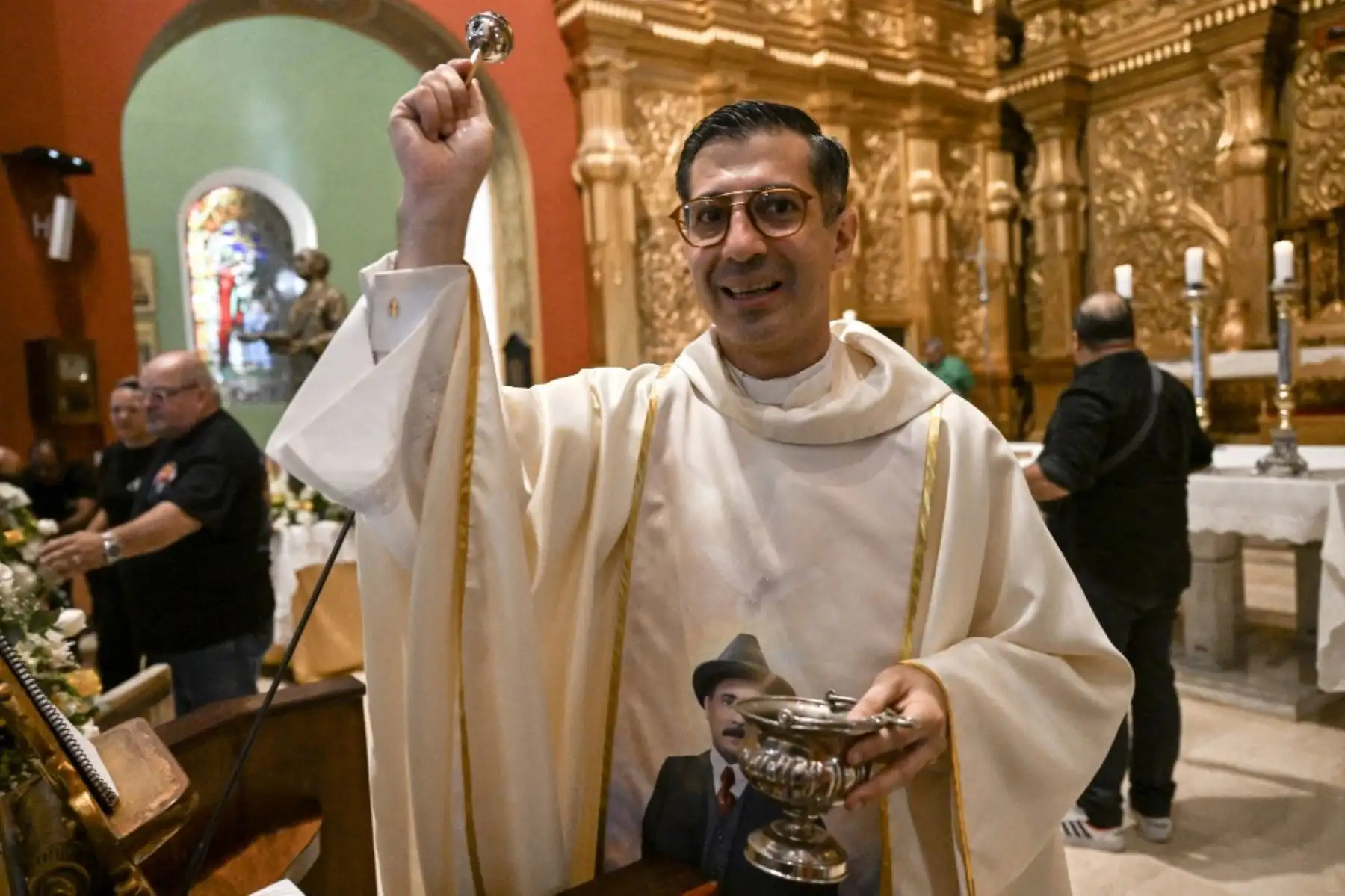 Desde Isnotú hasta la santidad – El pequeño pueblo natal de José Gregorio Hernández en Trujillo se convierte en epicentro de celebraciones. Foto: AFP