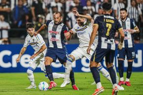 Alianza Lima busca la clasificación en Buenos Aires. Imagen del partido de ida jugado en Matute. Foto: ANDINA