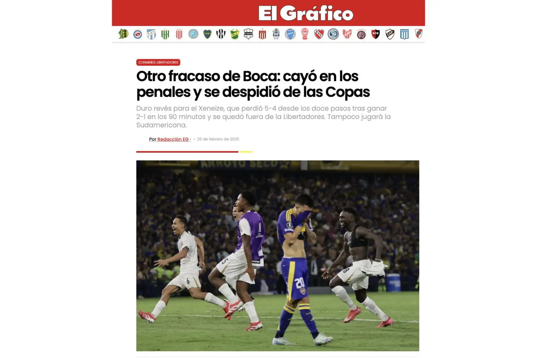 La prensa internacional no tardó en reaccionar al histórico triunfo de Alianza Lima sobre Boca Juniors en La Bombonera. Foto: Captura TV