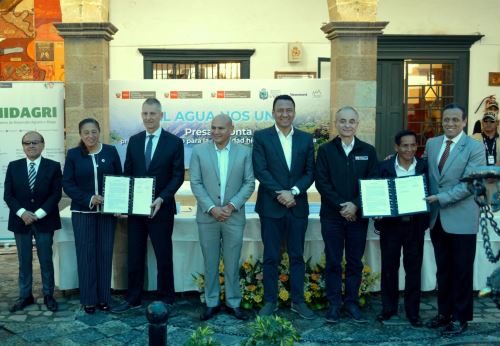 Gremios empresariales de Cajamarca saludaron la firma del contrato que permitirá la actualización del expediente técnico de la presa Chonta, una obra que permitirá solucionar el déficit hídrico en la región. ANDINA/Difusión