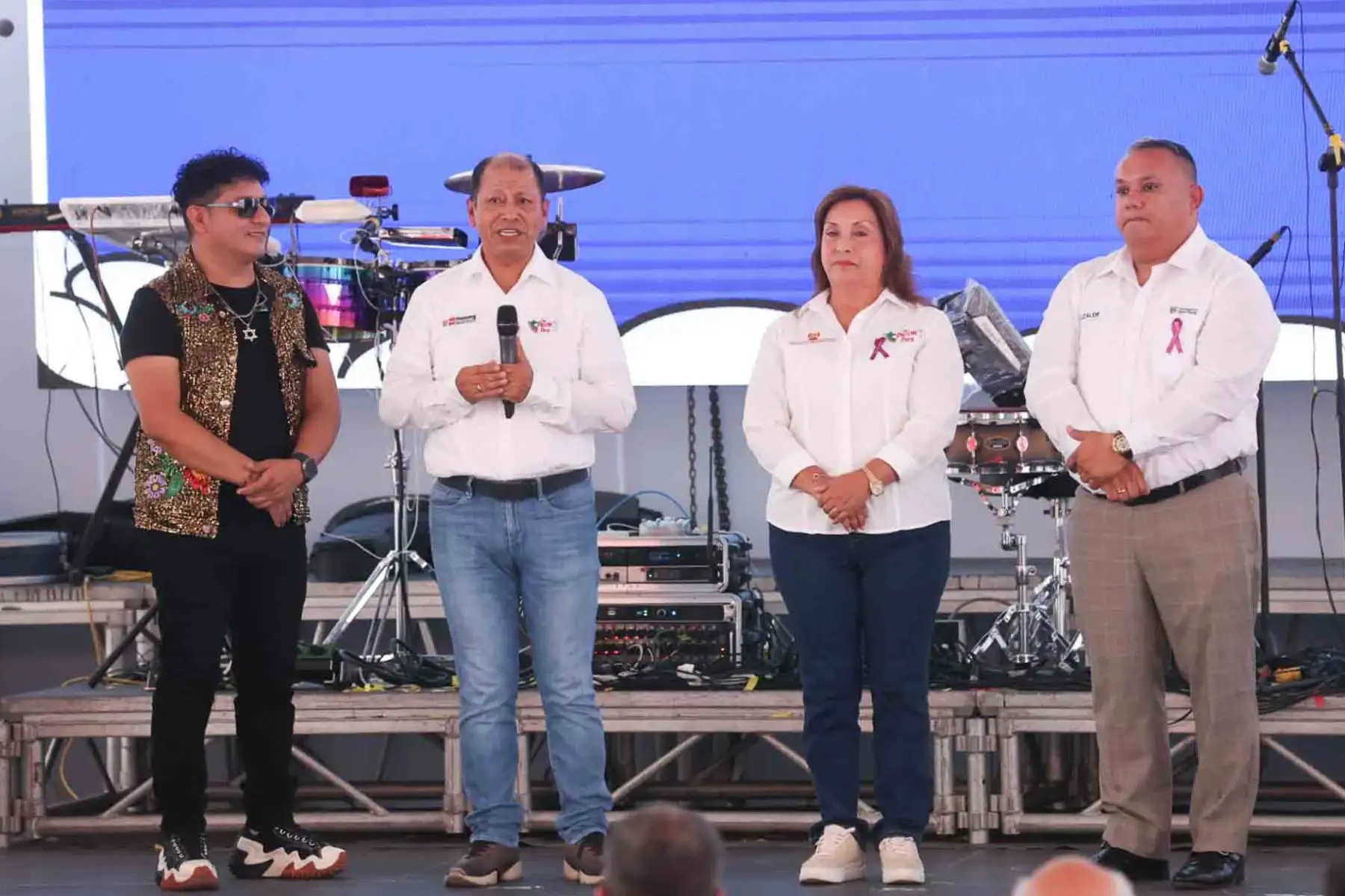 La presidenta de la república, Dina Boluarte, participa en la inauguración de la Feria del Empleo 2025, que se desarrolla en el distrito de Jesús María. Foto: ANDINA/Juan Carlos Guzmán
