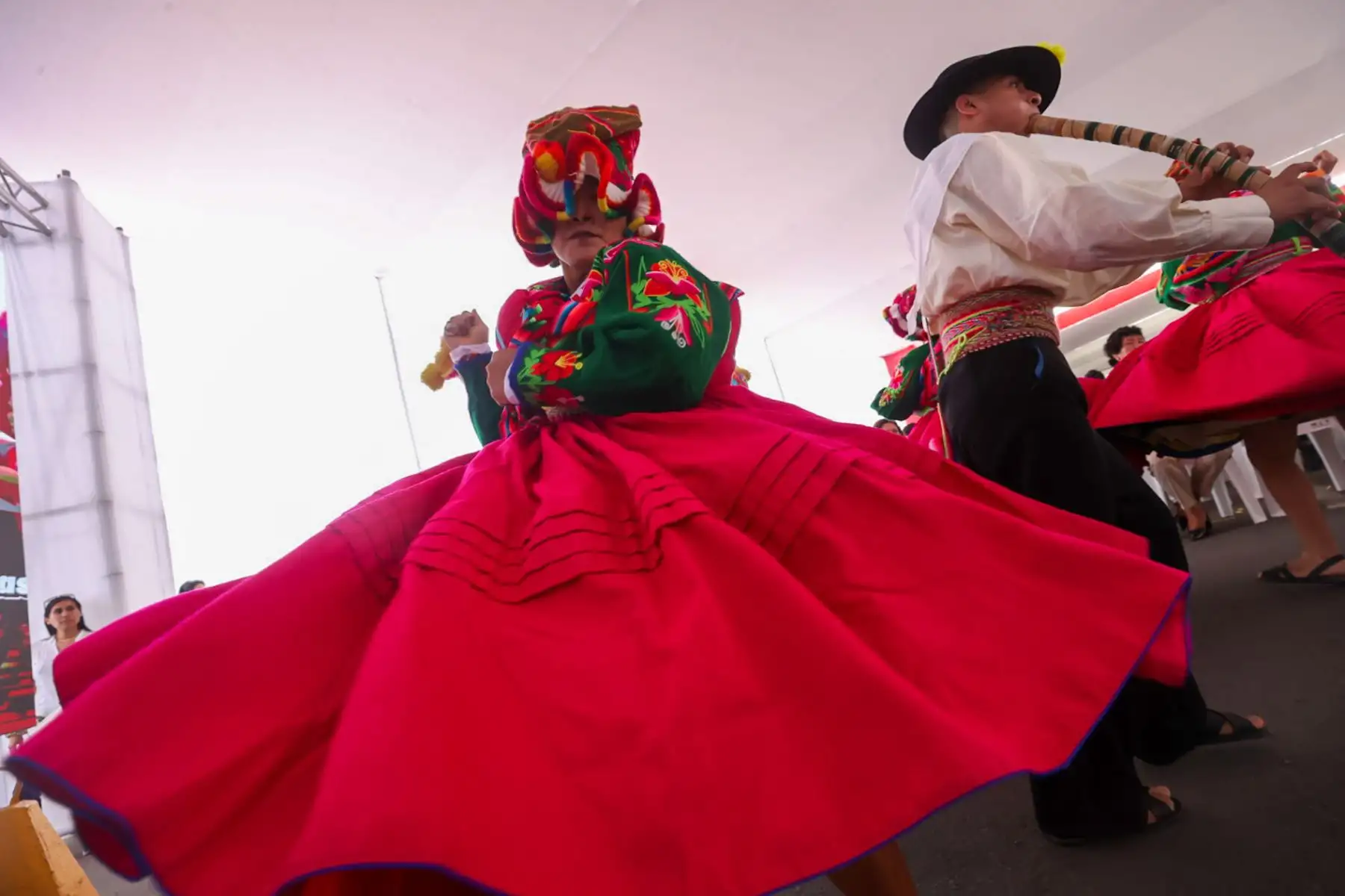 Show artístico por parte del Conjunto Nacional del Folklor (Huaylarsh moderno) en el marco de la Feria del Empleo promovida por el ministerio de Trabajo.

Foto: ANDINA/Juan Carlos Guzmán Negrini