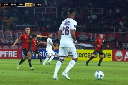 Melgar de Arequipa enfrenta a Deportes Tolima por la fase 2 de la Copa Libertadores. Foto: Captura de TV.