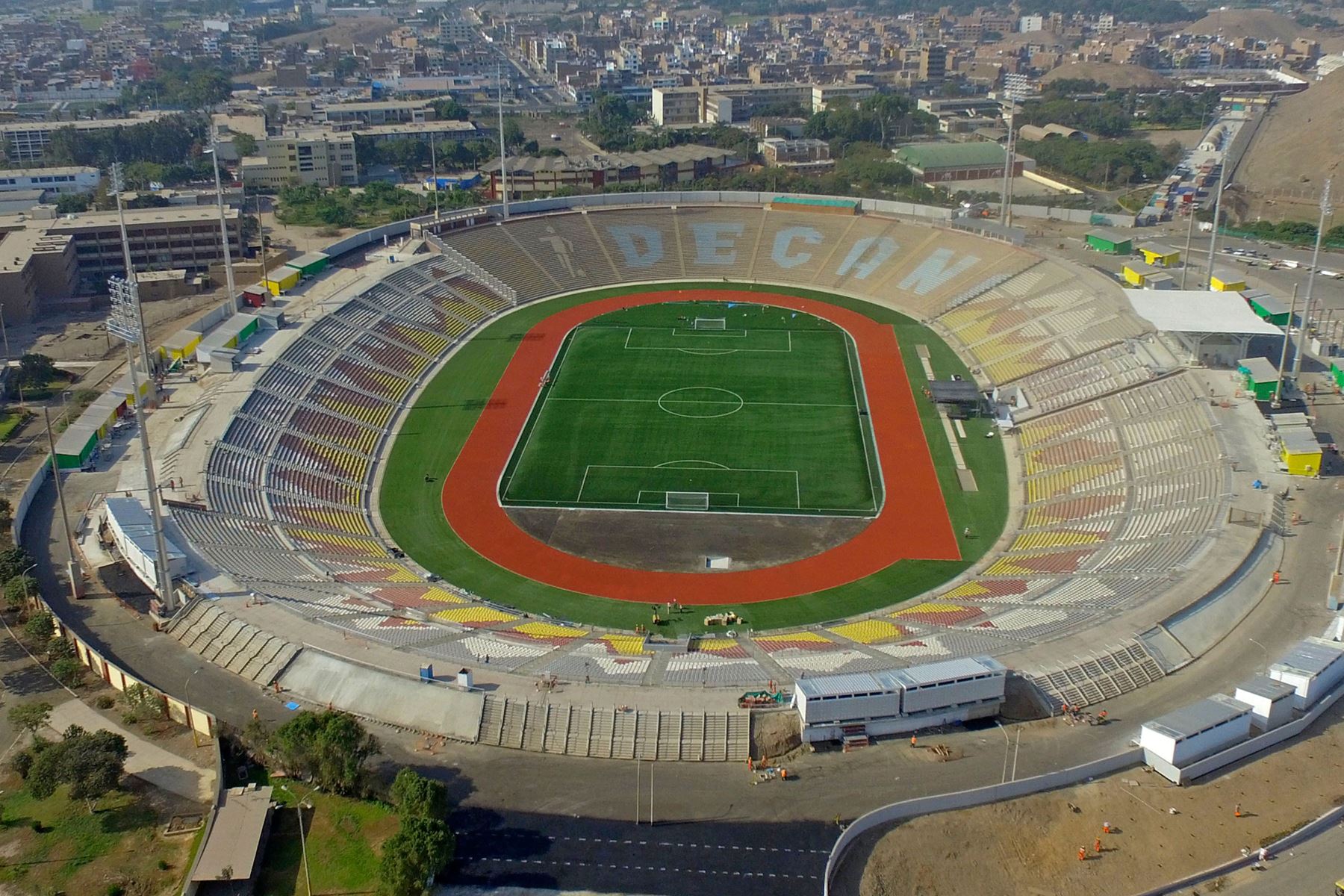 Lima 2019 entrega el remodelado Estadio de San Marcos a la Federación Peruana de Fútbol. Foto: ANDINA/ Panamericanos Lima 2019