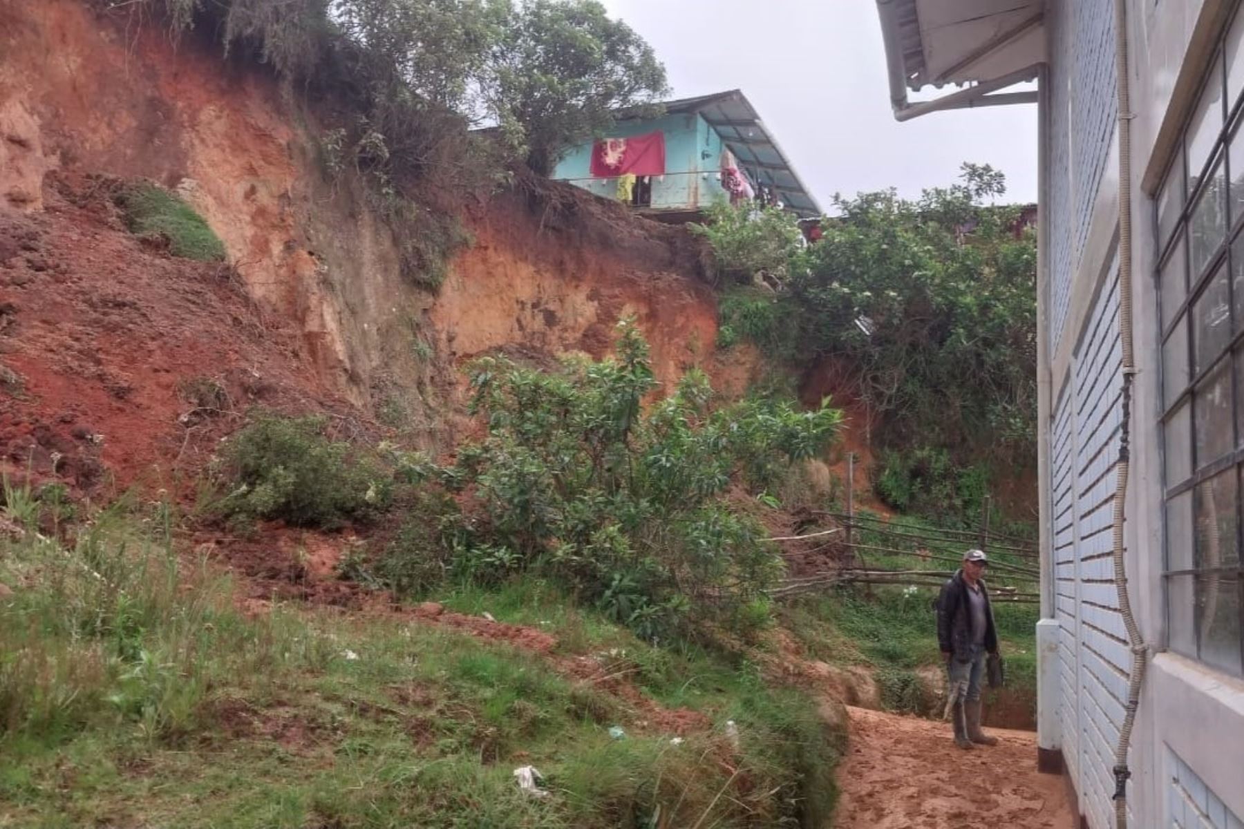 Lluvias intensas azotan el distrito de Chillia, en la provincia de Pataz, región La Libertad.