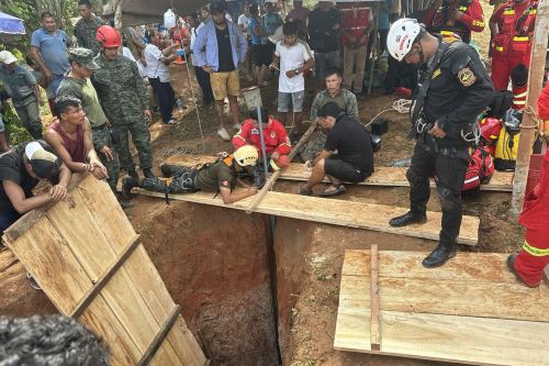 Ucayali celebra exitoso rescate de niño de 1 año y 8 meses que cayó a un pozo en Orellana