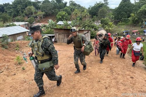 El trabajo multisectorial de diversas entidades del Estado fue importante para el rescate del niño Jesús Mateo quien cayó a un pozo tubular de más de 10 metros de profundidad. ANDINA/Difusión