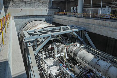 Tuneladora Micaela empieza a perforar en Ramal de la Línea 4 del Metro. Foto: Difusión