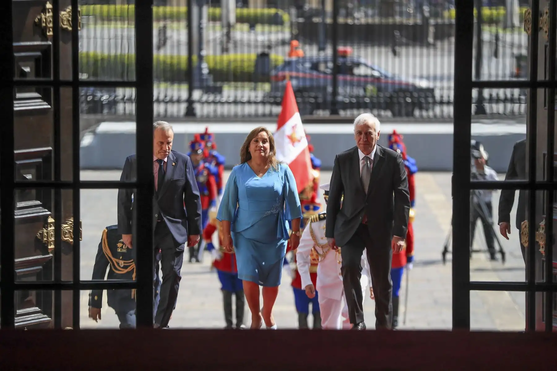 La presidenta de la república, Dina Ercilia Boluarte Zegarra, sostuvo una reunión de trabajo en Palacio de Gobierno con el presidente de Armenia, Vahagn Khachaturyan, para fortalecer la cooperación bilateral y promover nuevas oportunidades de desarrollo. Foto: ANDINA/Prensa Presidencia