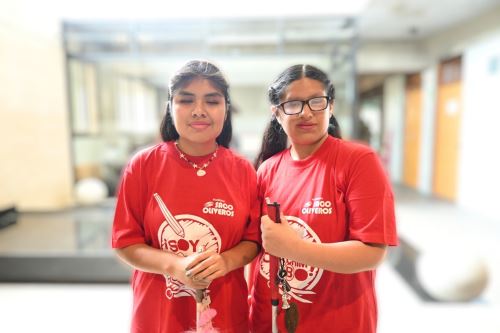 Dos jóvenes invidentes ingresan en primer lugar a la Decana de América. Foto: Difusión