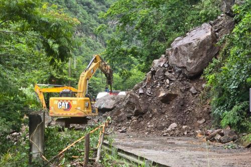 La concesionaria IIRSA Norte informó que se trabaja en la limpieza y habilitación del km 268 de la carretera, región Amazonas.