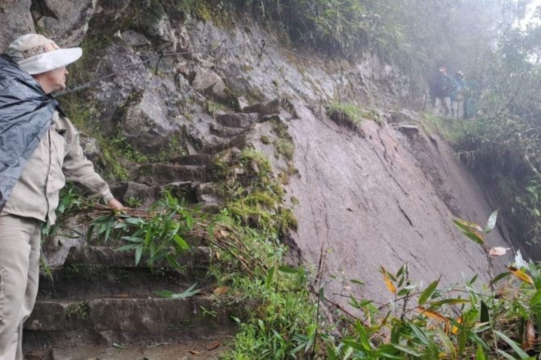 Tras deslizamiento se dispuso suspender el acceso de los visitantes al Circuito 3 Ruta 3A: Ruta Montaña Wayna Picchu.