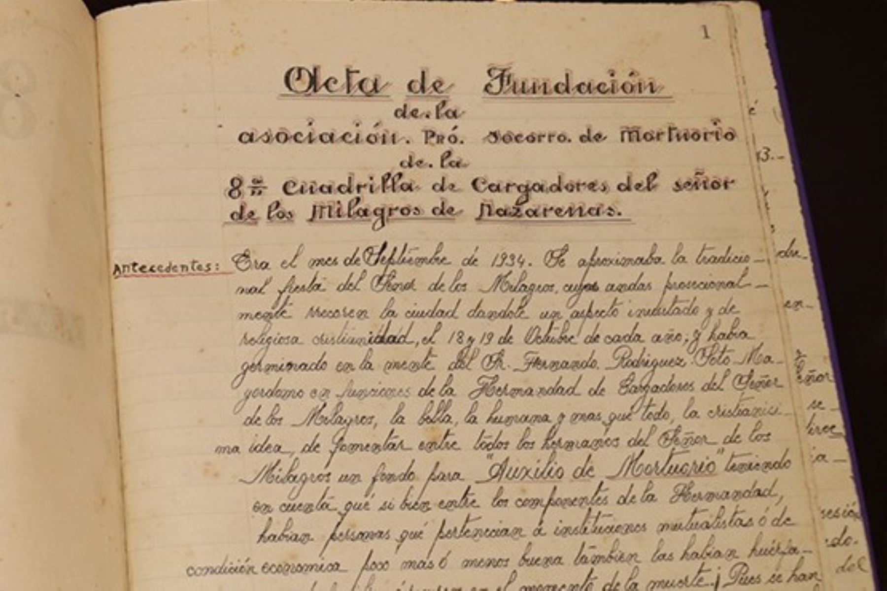 Documentos de gran valor histórico se conservan en el Archivo General de la Nación. Foto: AGN/Difusión.