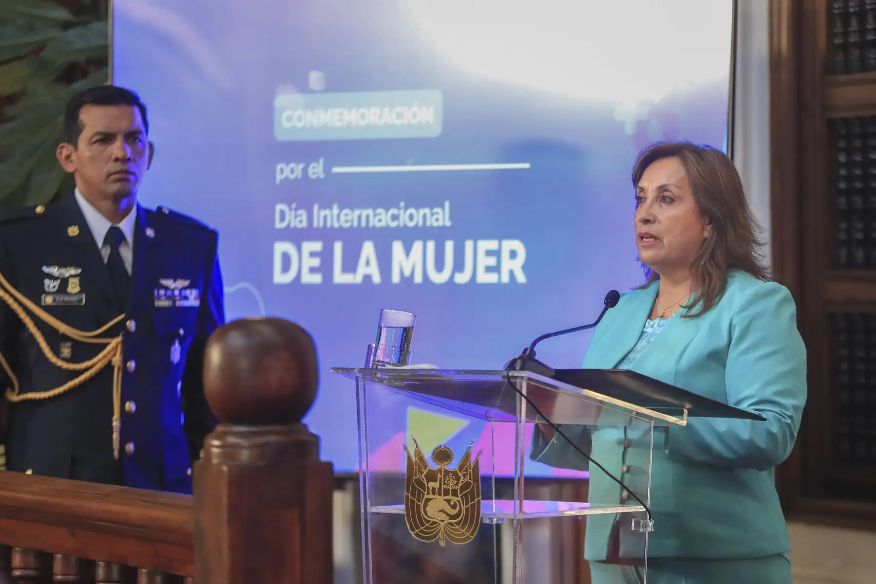 Presidenta Dina Boluarte participa en la Conmemoración del Día Internacional de la Mujer. Foto: ANDINA/Prensa Presidencia