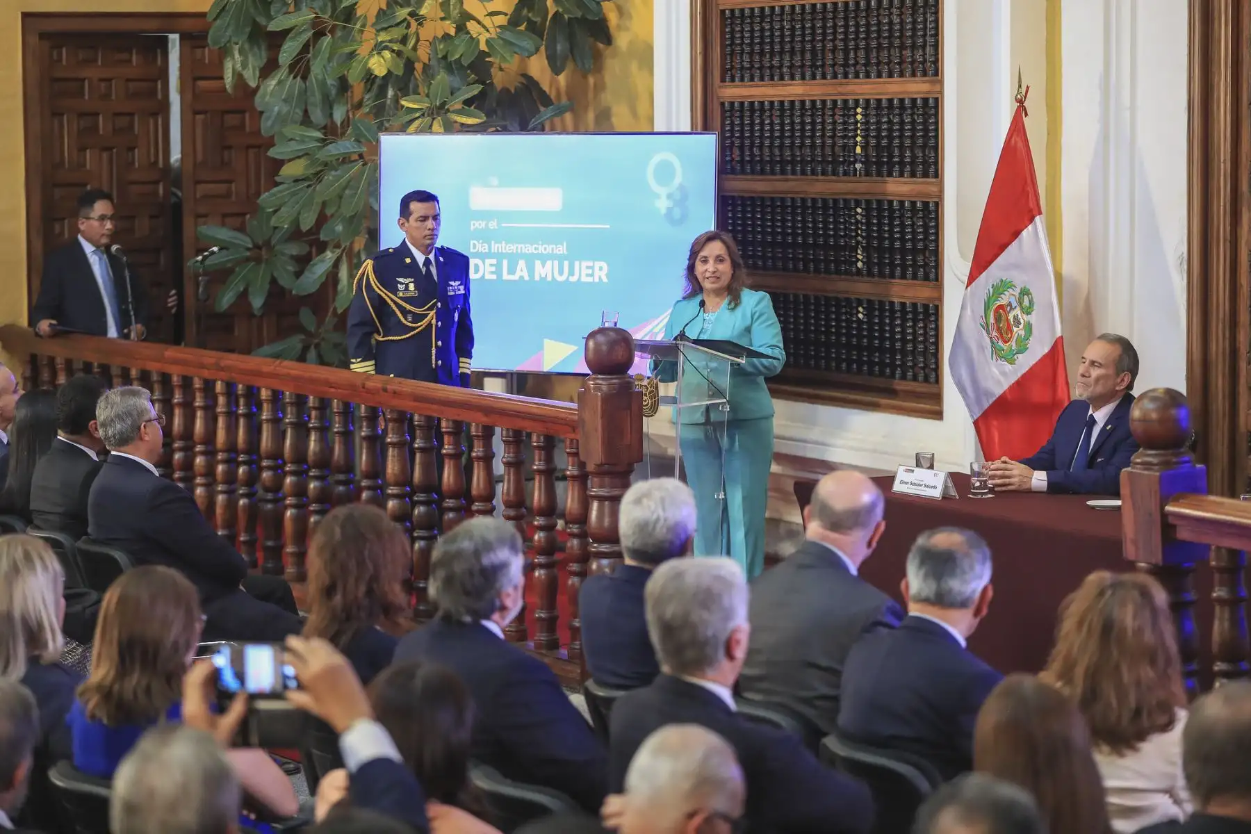 Presidenta Dina Boluarte participa en la Conmemoración del Día Internacional de la Mujer. Foto: ANDINA/Prensa Presidencia