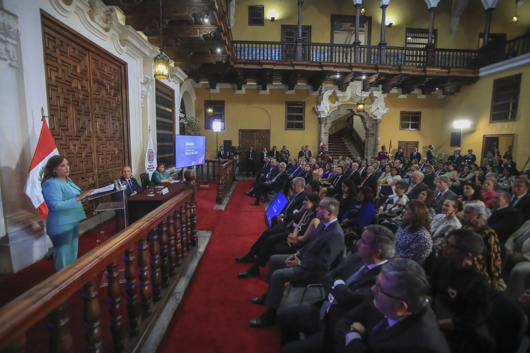 Presidenta Dina Boluarte participa en la Conmemoración del Día Internacional de la Mujer. Foto: ANDINA/Prensa Presidencia