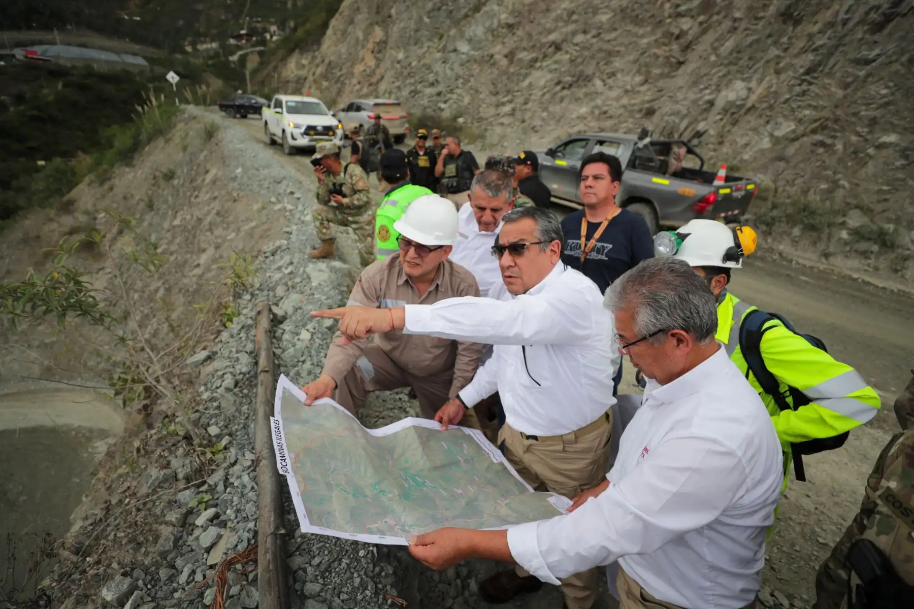 En el marco de la lucha contra la criminalidad, el titular de la PCM supervisó las acciones dispuestas en la provincia de Pataz como parte del estado de emergencia. Foto: ANDINA/PCM