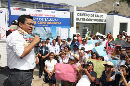 SJL: Minsa inauguró infraestructura de contingencia del Centro de Salud Zárate. Foto: ANDINA/Difusión.