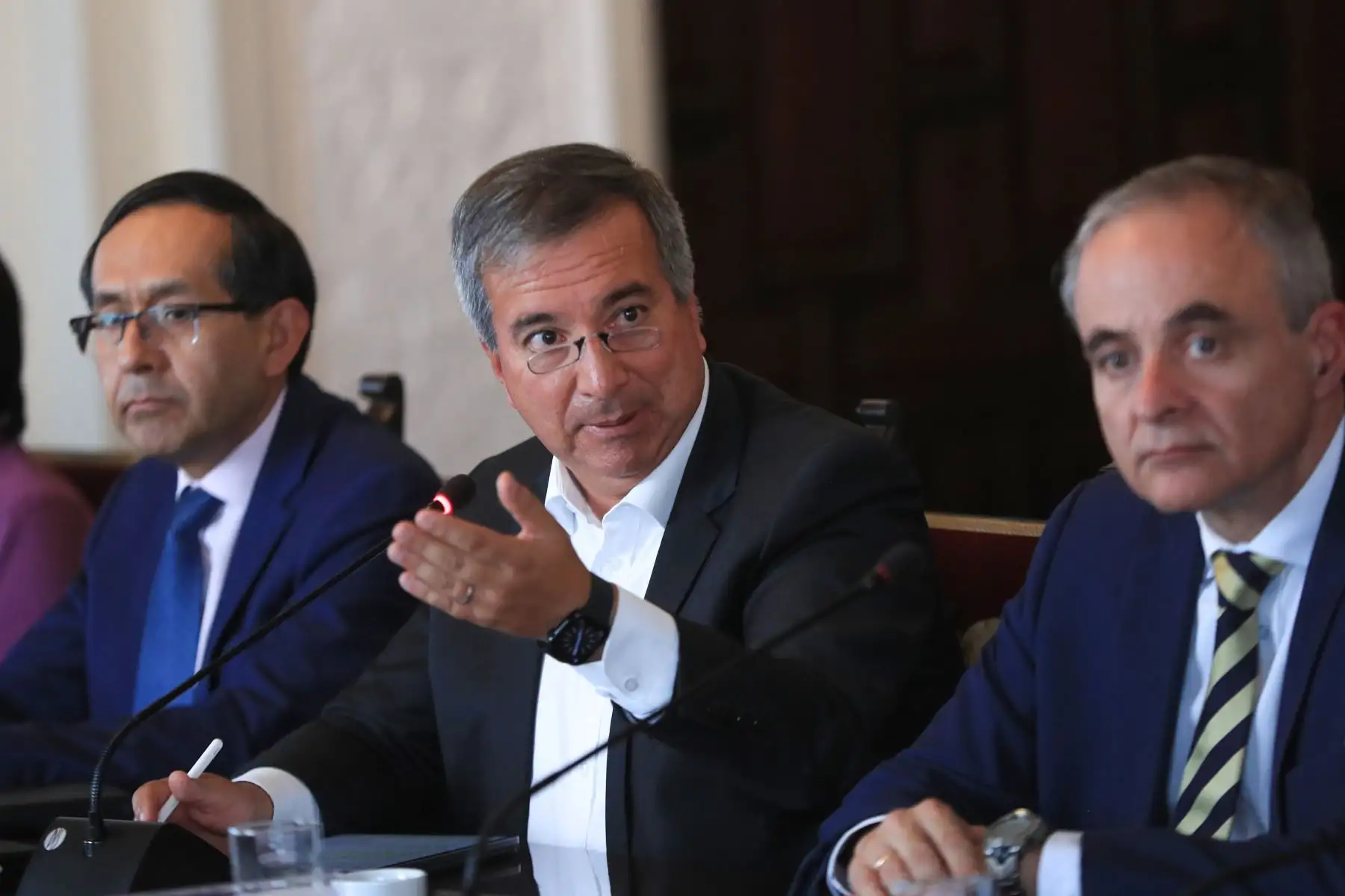Reunión de trabajo con los Gobernadores Regionales de la Mancomunidad de Los Andes. 
Foto: ANDINA/Prensa Presidencia