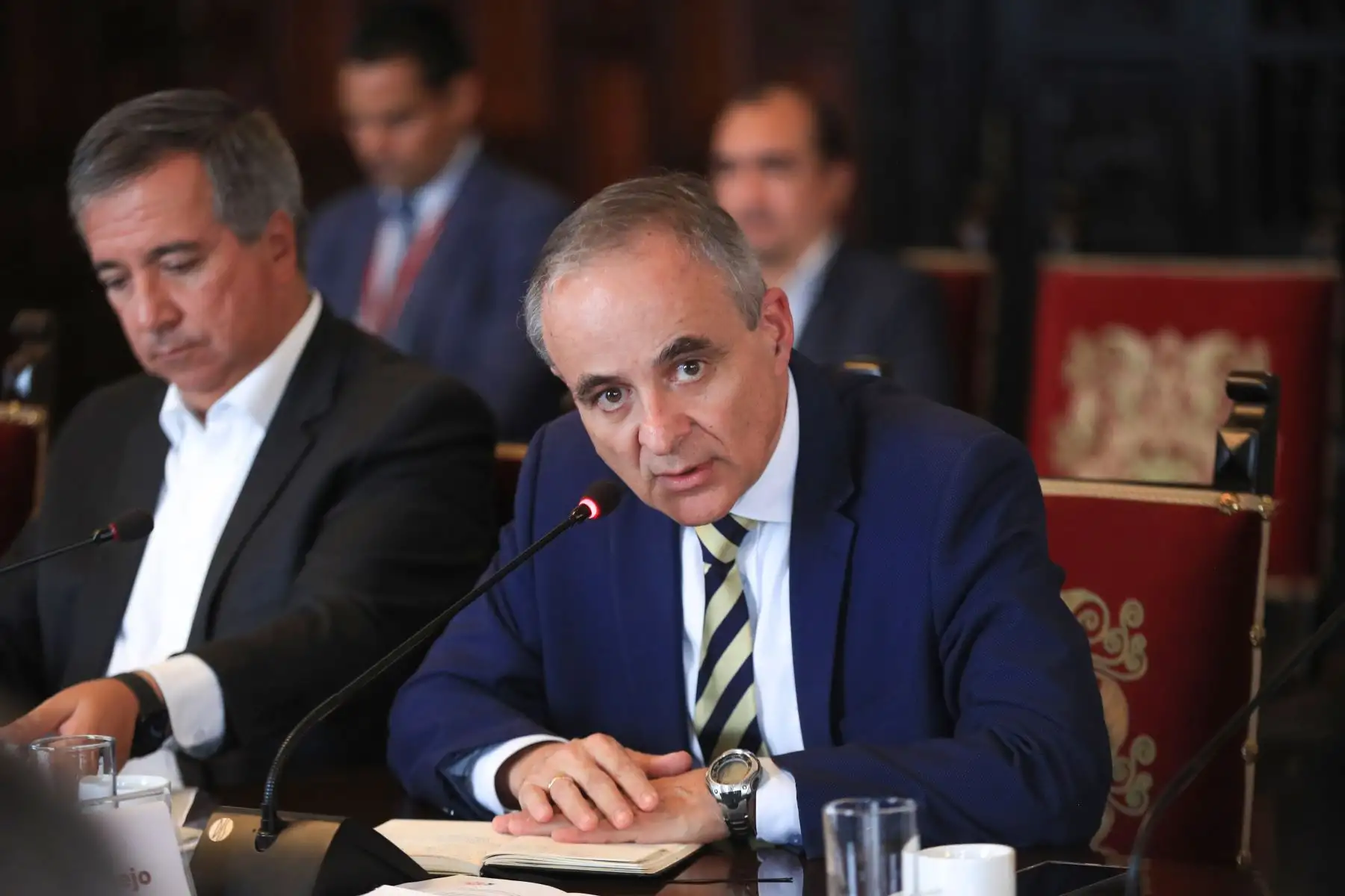 Reunión de trabajo con los Gobernadores Regionales de la Mancomunidad de Los Andes. 
Foto: ANDINA/Prensa Presidencia