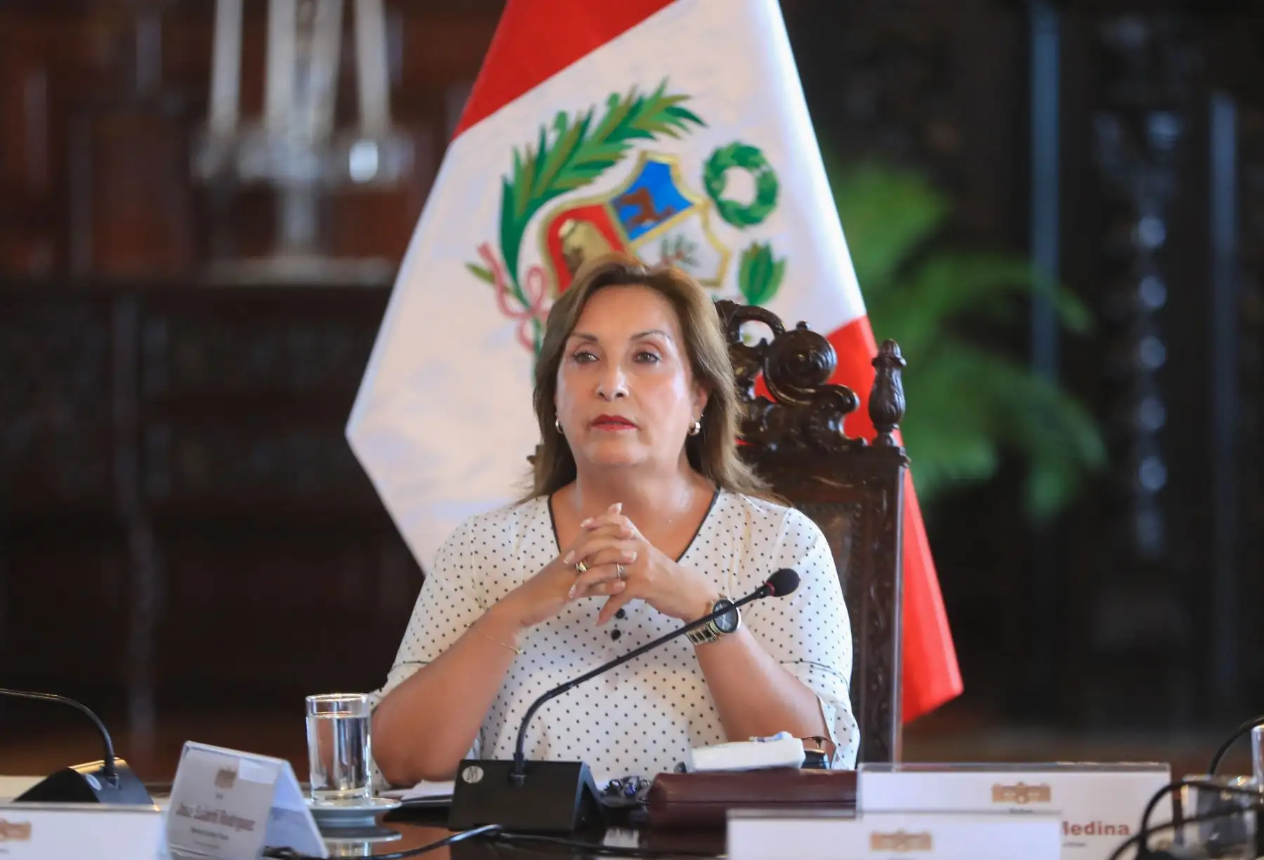 Reunión de trabajo con los Gobernadores Regionales de la Mancomunidad de Los Andes. 
Foto: ANDINA/Prensa Presidencia