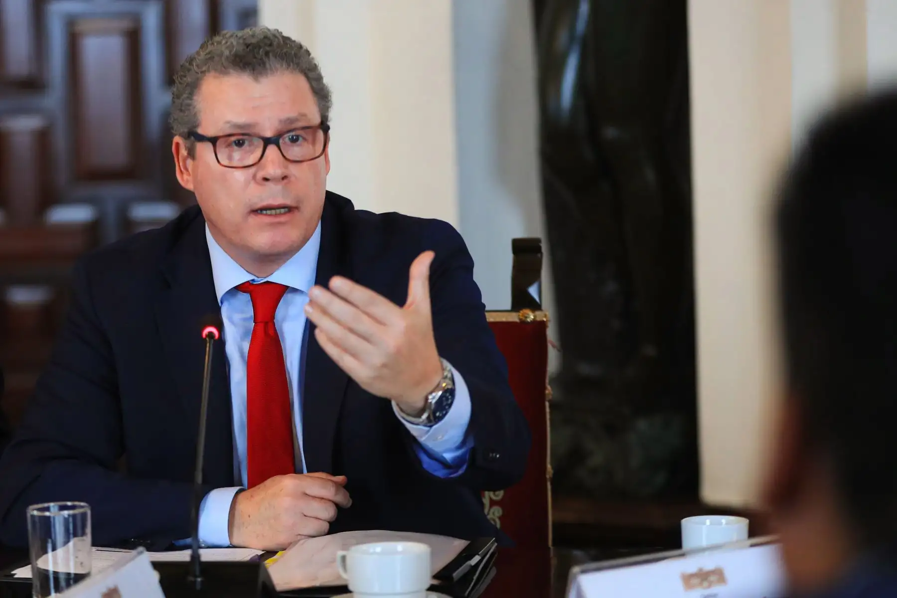 Reunión de trabajo con los Gobernadores Regionales de la Mancomunidad de Los Andes. 
Foto: ANDINA/Prensa Presidencia