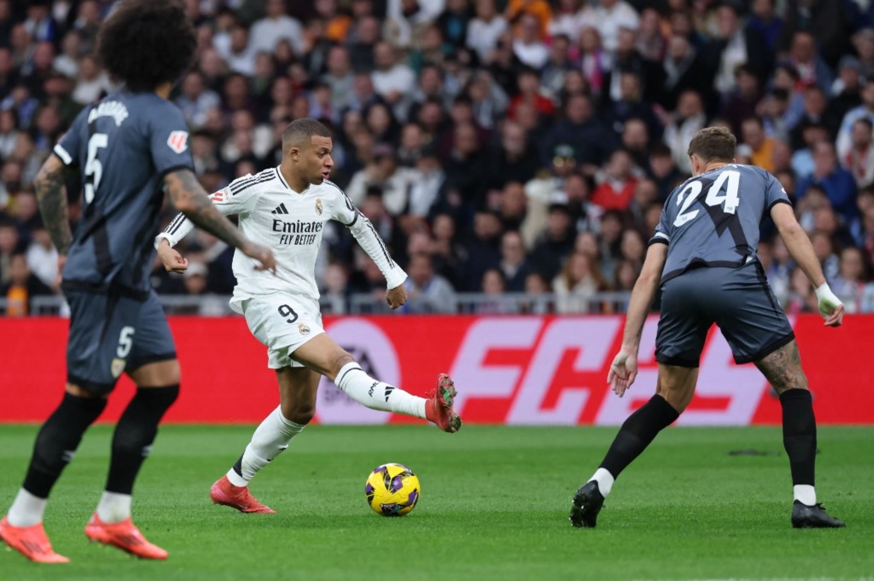 Kylian Mbappé anotó en el triunfo del Real Madrid