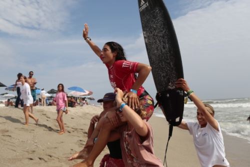 Daniella Rosas salió triunfante de la playa Punta Hermosa