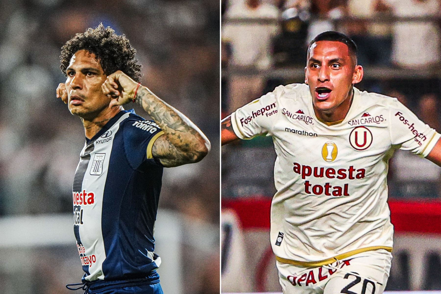 Paolo Guerrero y Alex Valera