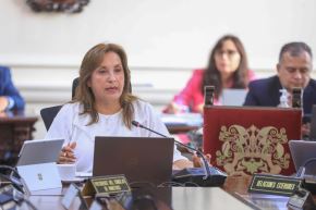 Presidenta Dina Boluarte lidera una nueva sesión del Consejo de Ministros .