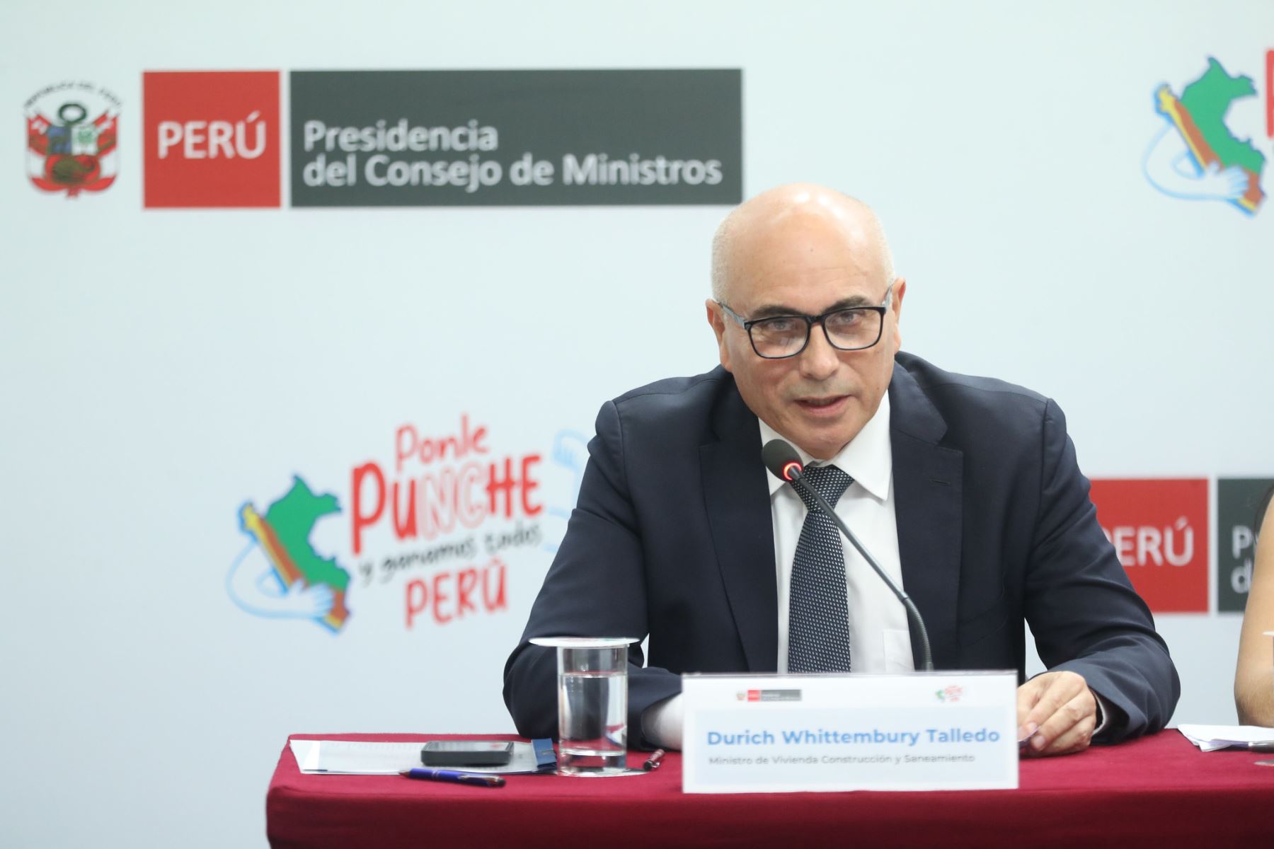 Ministro de Vivienda, Construcción y Saneamiento,  Durich Whittembury. ANDINA/Difusión