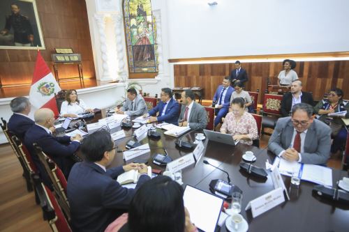 Reunión de trabajo con los representantes del Gobierno Regional de San Martín