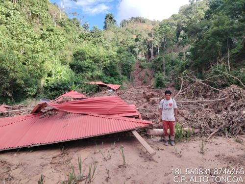 Autoridades de Junín evalúan el impacto de los daños causados por las lluvias intensas, huaicos y desborde de ríos que han afectado a diversas comunidades del distrito de Mazamari, en la provincia de Satipo. ANDINA/Difusión