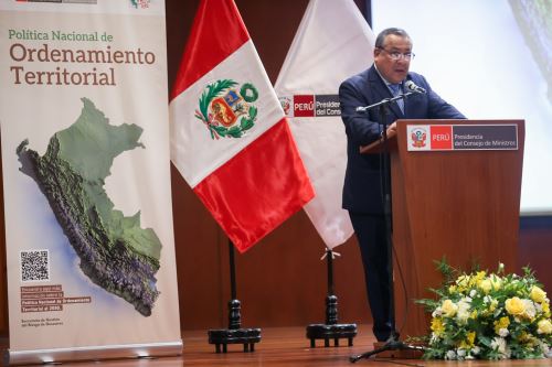 El presidente del Consejo de Ministros lidera lanzamiento de Política Nacional de Ordenamiento Territorial al 2050