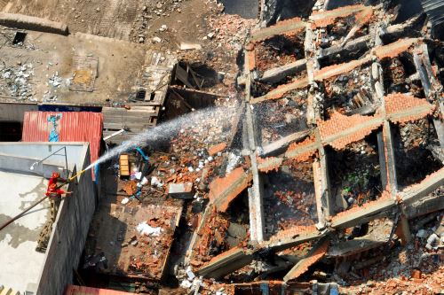 Se dará inicio a la demolición de infraestructuras dañadas en el incendio de Barrios Altos