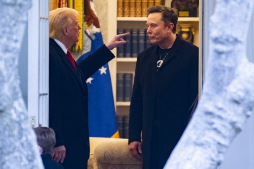 El presidente de Estados Unidos, Donald Trump, y Elon Musk.  Foto: AFP/Archivo