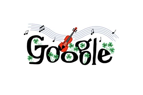 El doodle de Google del Día de San Patricio está visible en México, Estados Unidos, Perú, Chile, Irlanda, entre otros.