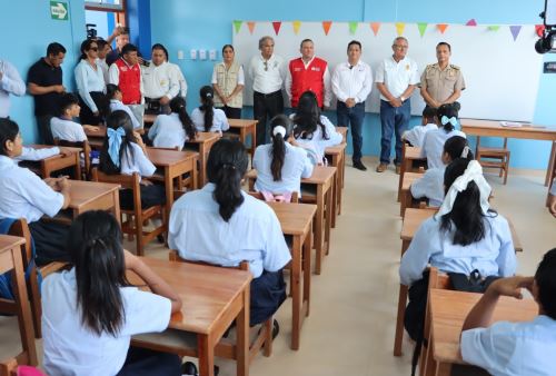 Pronied resalta la transferencia de más de S/ 185 millones para proyectos de infraestructura educativa en la región Tumbes. ANDINA/Difusión