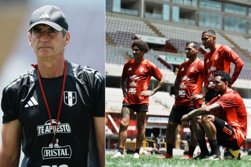 La selección peruana entrena en el Estadio Nacional con el equipo completo para enfrentar a Bolivia por las Eliminatorias