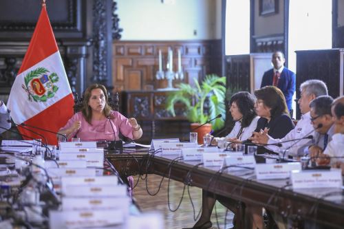 Presidenta  Dina Boluarte lidera I Sesión Ordinaria del Consejo Nacional de Seguridad Ciudadana