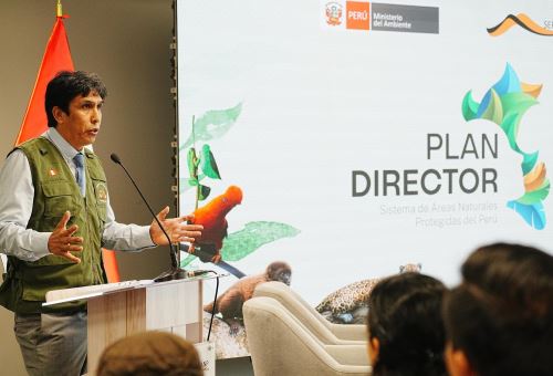 El Minam y el Sernanp presentaron el Plan Director de las Áreas Naturales Protegidas, una estrategia orientada a proteger los ecosistemas y biodiversidad del Perú. ANDINA/Difusión