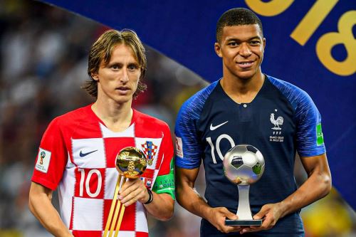 Kyliam Mbappé junto a Luka Modric