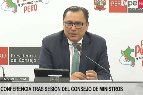 Ministro de la Producción, Sergio González. Captura TV