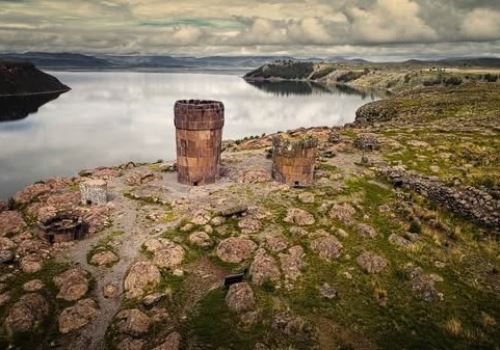 El desborde de la laguna Umayo afecta acceso al complejo arqueológico de Sillustani, región Puno, pero no dificulta llegada de turistas. ANDINA/Difusión