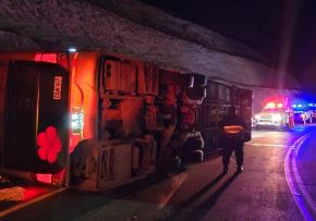 Al menos cuatro personas fallecieron y varias resultaron heridas tras el despiste de un bus interprovincial de la empresa Flores. El accidente se produjo en Arequipa. ANDINA/Difusión