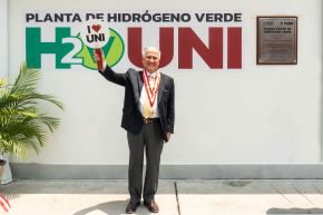 La planta piloto de hidrógeno verde de la UNI está valorizada en más de 300,000 dólares. Es la única en su tipo con fines académicos e impulsada por una universidad pública. Foto: UNI