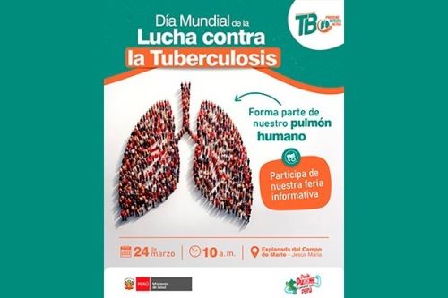 Este lunes 24 se celebra el Día de la lucha contra la TB con una feria informativa. Foto: ANDINA/Difusión.