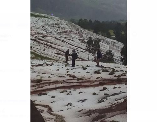 Una fuerte granizada afecta más de 1,000 hectáreas de cultivos en Acos Vinchos, en Ayacucho.