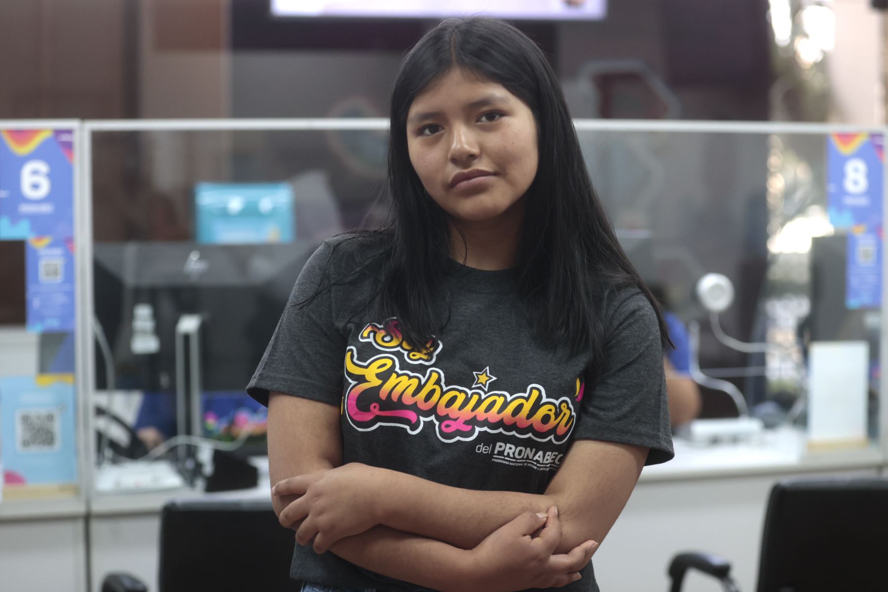 Sheyla Milagros Cruz Yucra , ganadora de Beca 18-2025. Foto: ANDINA/Vidal Tarqui